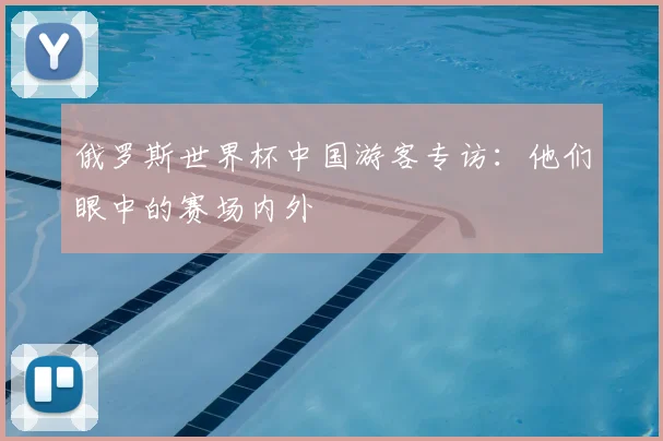 俄罗斯世界杯中国游客专访：他们眼中的赛场内外